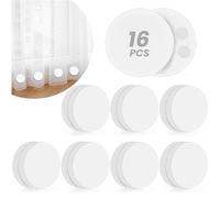 YixangDD 16 Pack Shower Curtain Weights, Rubber Covered Magnetic Curtain Weights, Shower Magnets for Curtain Liner Prevent from Blowing Around, Work for Drapery, Flag, Tablecloth (8 Pairs)