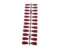 YIXANNX 1 Set Color Street Nail Strips Extra Long False Tips Gloss Full Cover Art Decals Salon Decorations for Women Girls , Type 9