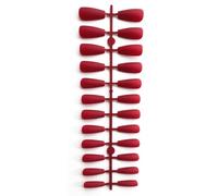 YIXANNX 1 Set French Tip Press on Nails False Colorful Matte Adhesive Tabs Full Cover Ballerina Style Salon DIY Supplies , Type 1