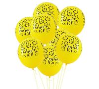 YIXANNX 100pcs Paw Print For Girls Pet Puppy Birthday Party Confetti Shower Party Balloons Latex Free Decorations Birthday, Leopard print, 100pieces