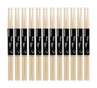 YIXANNX 12 Pairs 7A Drum Sticks Wood Stick Rock Band Percussion Accessories Consistent Weight Drumsticks Beginners Students