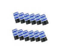 YIXANNX 12Pcs Sturdy Golf Iron Ferrules for Tip Iron Wedge Size .370 End Caps , Blue White , 9.3x20x13.8mm