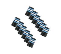YIXANNX 12Pcs Sturdy Golf Iron Ferrules for Tip Iron Wedge Size .370 End Caps , Blue White Black , 9.3x20x13.8mm