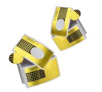 YIXANNX 200-piece Nail Forms Nails Extension Guide Stickers Sculpting Beauty Tool Self-Adhesive Equipment Manicure Tools