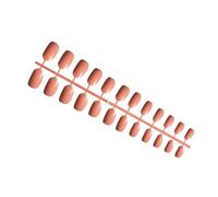 YIXANNX 24 Pack Solid Coffin False Nails French Style DIY Artificial Graceful Personality Acrylic Nail for Manicure Lovers , Type4