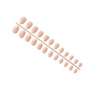 YIXANNX 24 Pieces Short Ballerina Safe Scratch-resistant Press on Nails French Style DIY Elegant Personality Acrylic Nail , 18flesh color
