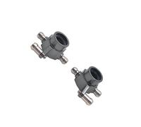 YIXANNX 2pcs Aluminium Alloy Upgrade Rear Steering Hub Carrier For 1/28 Wltoys K969 R Car Metal Rear Steering Cup Metal Upgrade, titanium