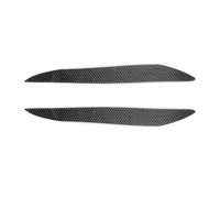 YIXANNX 2Pcs Car Stickers Trim Carbon Fiber Headlight Strip Modified Decorative Eyebrows Cover Side Parts Decals Supplies