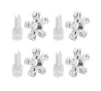 YIXANNX 4piece Motorcycle Fixed Screws With High Torsion Resistance For Easy Installation Clutches Cable Wire Adjuster, silver