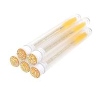 YIXANNX 5 Pieces Unisex Eyelash Brush with Tube Adults Dustproof Single Use Eyebrow Brushes Makeup Tool Beauty Supplies, Yellow Type 1