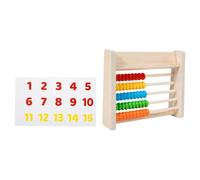 YIXANNX 5 Row Wooden Abacus Game Educational Toy Strengthens Understanding Of Math Concepts In Playful Learning Environment Baby Preschool Numbers Counting Calculating Frame