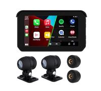 YIXANNX 5Inch Screen Portable Motorcycle Navigator Wireless Car Play Android Auto Motorcycle Navigation Device Portable
