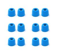 YIXANNX 6 Pairs Ear Pads Eaps Portable Pocket Eartips Reusable Replacement Headset Earplugs Covers Headphone Supplies, Blue