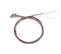 YIXANNX 6PCS Acoustic Guitar Strings Rainbow E-A String Wear-resistant Parts Musical Instrument Replacing Accessories Gear, Show As Pictures,Colorful String, Show As Pictures