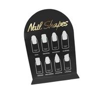 YIXANNX Acrylic Nail Art Display Board Professional Display Stand Manicure Showing Board Gift For Nail Technicians Beauty Lovers False Tip Showing Holder Art Accessory