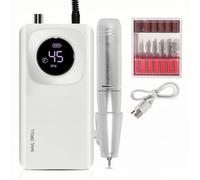 YIXANNX Acrylic Nail Remover and Electric File for Daily,White | Portable Nail And Brushless Nail Drill Keeps Stable Performance Through Frequent Sessions