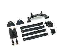 YIXANNX Aluminum Shock Absorber Mount Linkage Rod Seat For MN MN82 LC79 Rc Car Rc Car Parts Remote Control 1/12 Cnc Shock, Black