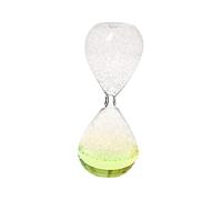 YIXANNX Artistic Bubble Singing Hourglass Offers Engaging Visual Experience With Playful Bubble Dynamics With Special Foaming Liquid To Form Clean And Beautiful Bubbles, Light Green, 16.5cm