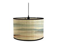 YIXANNX Artistic Drum Lamp Shade Replacement 12inch Vintage Style Homes Beautiful Cut Patterns Creating Calming Ambiance Lamp Cover Hanging Ceiling Light Pattern Printed, Style B