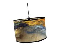 YIXANNX Artistic Drum Lamp Shade Replacement 12inch Vintage Style Homes Beautiful Cut Patterns Creating Calming Ambiance Lamp Cover Hanging Ceiling Light Pattern Printed, Style A