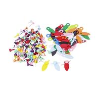 YIXANNX Assorted Color Mini Brads Picture Frame Turn Buttons Essential Supplies For Scrapbooking DIY Projects Home Decoration Picture Frame Turn Buttons Flat DIY