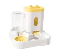 YIXANNX Automatic Cat Feeder Food Bowl With Heightened Guardrail And 145 Degree Slope Enhancing Comfort While Eating Automatic Water Fountain Feeding Bowl For Pets, yellow, 28x25x26cm