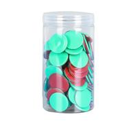 YIXANNX Bingo Counting Chips Counting Counters Durable Educational Materials Small Hands And Long Term These Counters Are Sized For Little Hands To Grasp, Red Green, 25mm