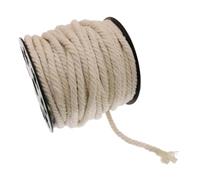 YIXANNX Braided Cotton Rope 4mm Diameter Dream Catchers Wall Hangings And Macrame Crafting Needs Within Homes Handmade Decorations Natural Cotton Cord Wedding Home Party, White, 20m