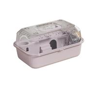 YIXANNX Breathable Small Animal Habitat Hamster Cage Designed To Provide Spacious Ventilation For Hamsters And Sugar Gliders Ventilation Exercise Playing House Pet Carrier, Sky Coud Gray, 37x25x18cm