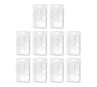YIXANNX Candles Melt Clamshells Molds DIY Crafting Fun with Molds for Candles and Chocolates Clear Empty Cube Tray is Suitable for At Temperatures Below 65 Degrees to, Round, 11.5 x7.5 cm
