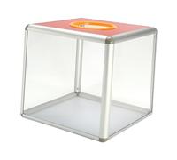 YIXANNX Card Paper Lotterys Case Collection Container Streamlined Solution Keeps All Raffle Tickets Together During Fun Activities Transparent Lotterys Box Draw Box Raffle Prop, Transparent, Medium