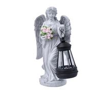 YIXANNX Cemetery Guardian Light, Garden LED Light, Ren Angel Flower Lantern, Decoration, Gardening Statue Decoration