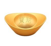 YIXANNX Charming Gold Ingot Decoration For Chinese New Year Table Top Decor Creating Cheerful Atmosphere For Home And Office Spaces Spring Festival Decor Statue For Home Office, Style A