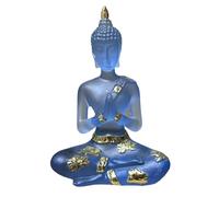 YIXANNX Charming Sitting Praying Collectible Sculpture Deck Yard Artistic Decor Piece For Various Spaces And Gifts Resin Figurine Meditating Home Garden Decoration