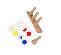 YIXANNX Children Cognitive Game Made Materials Teaching Fractions With Interactive Puzzle Toy Enhancing Early Learning Skills Preschool Teaching Aids Kids Early Learning Toy