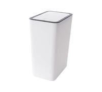 YIXANNX Classic Trash Can For Kitchen - Easily Garbage Bag 12L Capacity Rectangular Trash Bathroom Toilet Nordic With, White, S