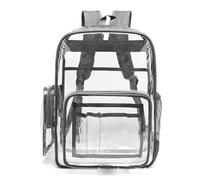 YIXANNX Clear Backpacks Transparent Bookbag for School Work Concert Events College Clear Backpack for Stadium Events, B