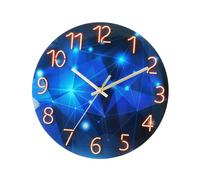 YIXANNX Clocks Easy-to-Read Display Silent Timekeeping Tempered Glass Accurate Timekeeping Electronic Table Clock Digital Clock, 1, 25cm