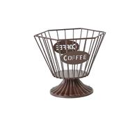 YIXANNX Coffee Pod Holder Unique Large Capacity Elegant Organizer Geometric Storage Solution for Coffee Shops Shop Home Display Stand Desktop Organizer, 16.5x14cm