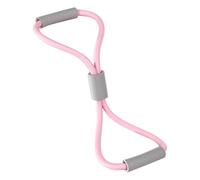YIXANNX Comfortable Grip Stretch Fitness Band Back Beautifier Back Stretching Elastic Rope Strength Training Resistance Band Stretch Fitness 8 Shaped Stretching Device, Pink, 22x20cm