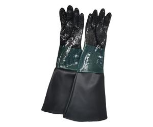 YIXANNX Comfortable Labour Gloves Sandblast Glove PVC Cotton Designed For Maximum During Sandblasting Tasks Work Gloves Protective Industrial