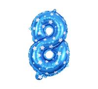 YIXANNX Compact And Lightweight Happy Birthday Balloon With Effective Decoration Number Foil Balloon For Wedding Decoration, 8 Blue,8, 16 inch