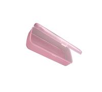 YIXANNX Compact Reusable Empty Rectangular Nail Tool Organizer PP Clear Nail Art Storage Box Clippers Cuticle Pusher Case Container Easy To Clean Clear Art Tool Storage Box Organizing, Pink, L
