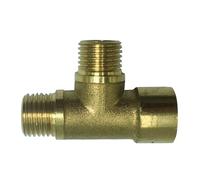YIXANNX Convenient Brass Water Connector 3 Way Fitting Durable Easy Installation Options for Users Thicken Full Brass Thread Adapter 3 Way Pipe Fitting 3-Way Tee Connector