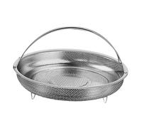 YIXANNX Cooking Tools Accessories Stainless Steel Vegetable Steamer Basket Insert Multifunctional Steamer Basket With Handle For All Meals Mesh Net Kitchen Organizer Storage Container