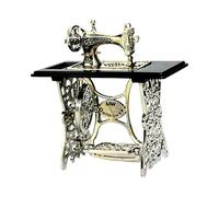 YIXANNX Crafted Dollhouse Miniature Tiny Alloy Sewing Tools Beautiful Accessory Miniature Furniture Decoration 112 Dollhouse Sewing Machine Accessory