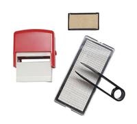 YIXANNX Crafting is Joy with Personalized Self Rubber Stamp Set Making Memorable Handmade Decorations Invitations Self Inking Business Address Name Number Letter