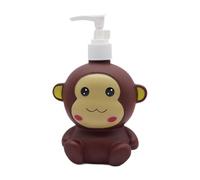 YIXANNX Cute Cartoon Animal Hand Soap Pump Shampoo and Lotion Efficient for Home Decor Cute Cartoon Animal Hand Soap Pump Lotion Bottle Liquid Childrens Bottle Shampoo, Monkey, 15cm