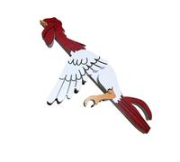 YIXANNX Decorative Garden Fencing Durable PVC Vivid Rooster Statue is Designed with Rooster Shape Resting Rail Pet