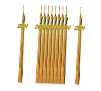 YIXANNX Decorative Graduation Cap Hat Tassels Featuring 2024 Gold Charms Reliable Exceptional Graduation Celebrations Tassels Academic For 2024, yellow, length 40cm